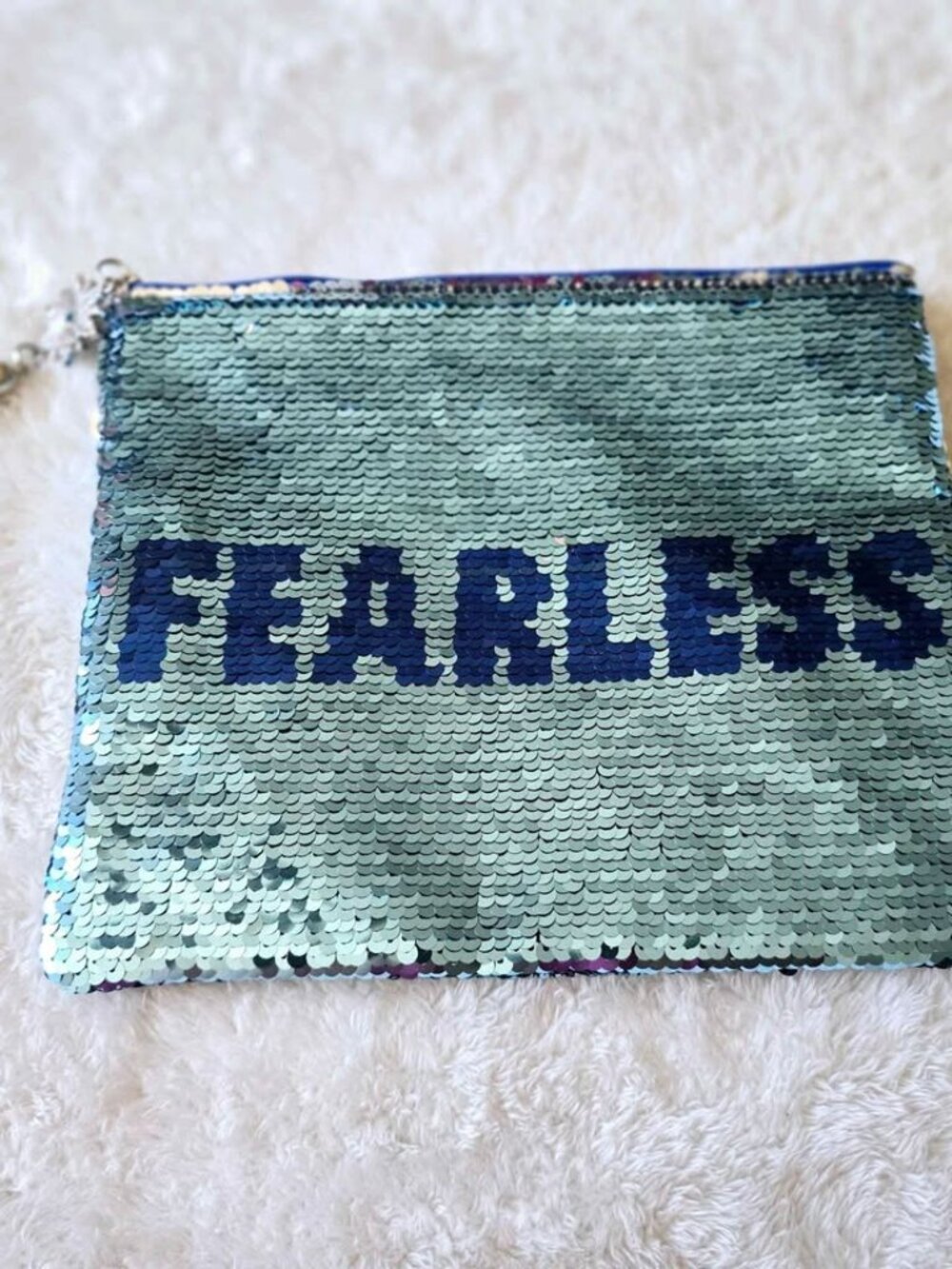 NEW DISNEY Frozen II Sequin Make Up Bag Clutch Purse Pencil Case